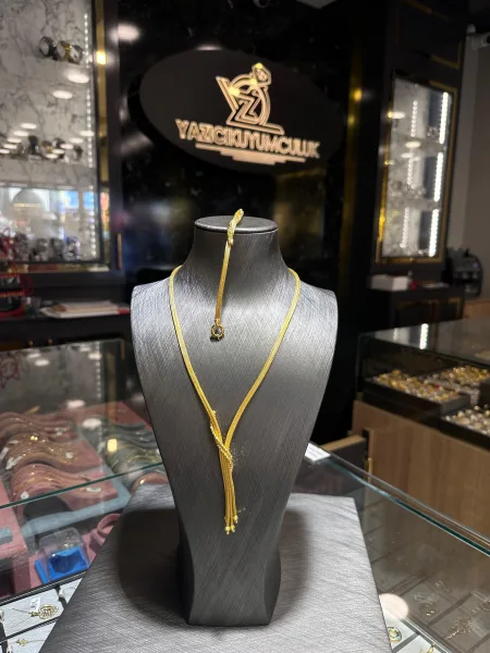 14 AYAR ALTIN GERDANLIK SET